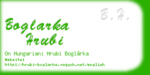boglarka hrubi business card